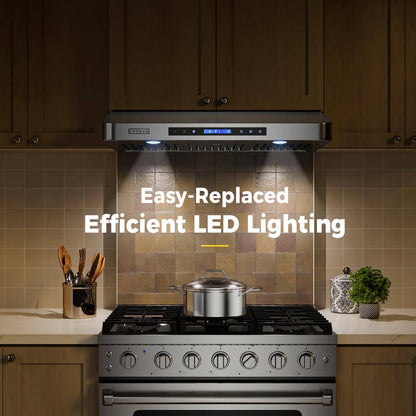 36 In. 500 CFM Ducted under Cabinet Range Hood in Stainless Steel with Light Remote Control