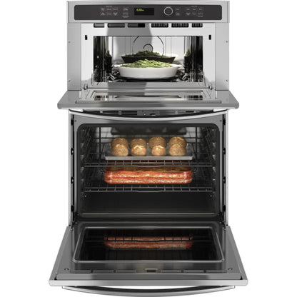 30" Self-Cleaning Electric Wall Oven with Built-In Microwave