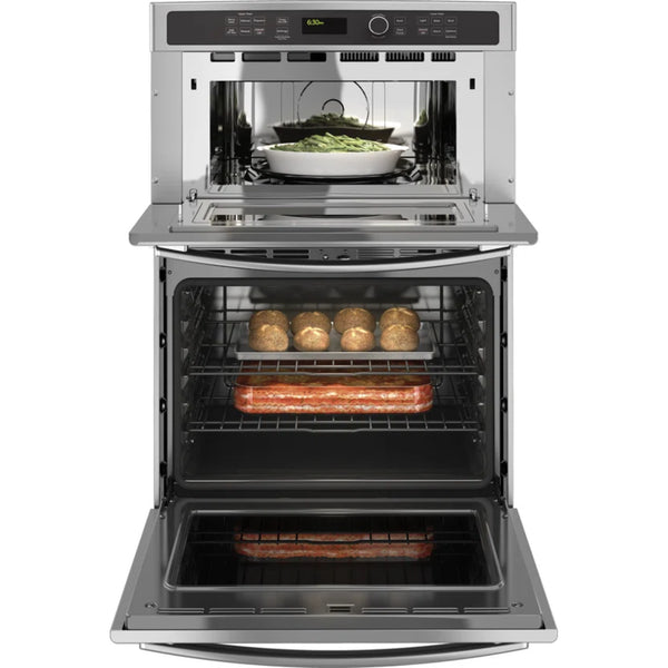 30" Self-Cleaning Electric Wall Oven with Built-In Microwave